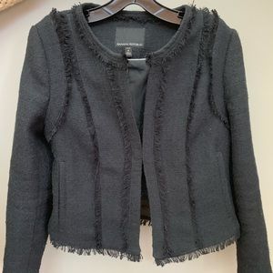 Banana Republic Black Fringe Blazer